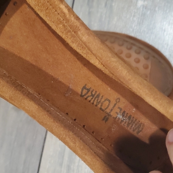 Minnetonka Women Loafer Suede shoes flats sz 9 moccasin - Picture 9 of 10